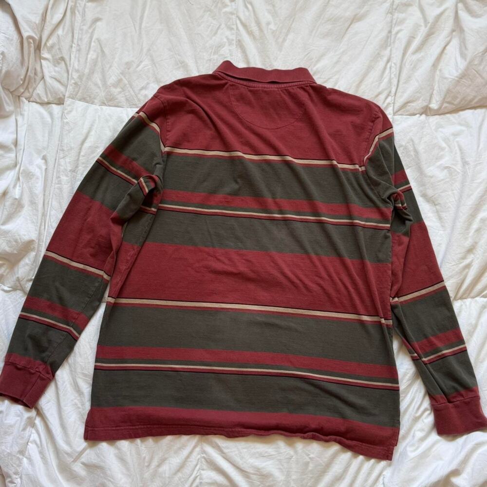 junction West Striped long sleeve rugby shirt sz XXL preppy grunge sporty - Picture 5 of 8